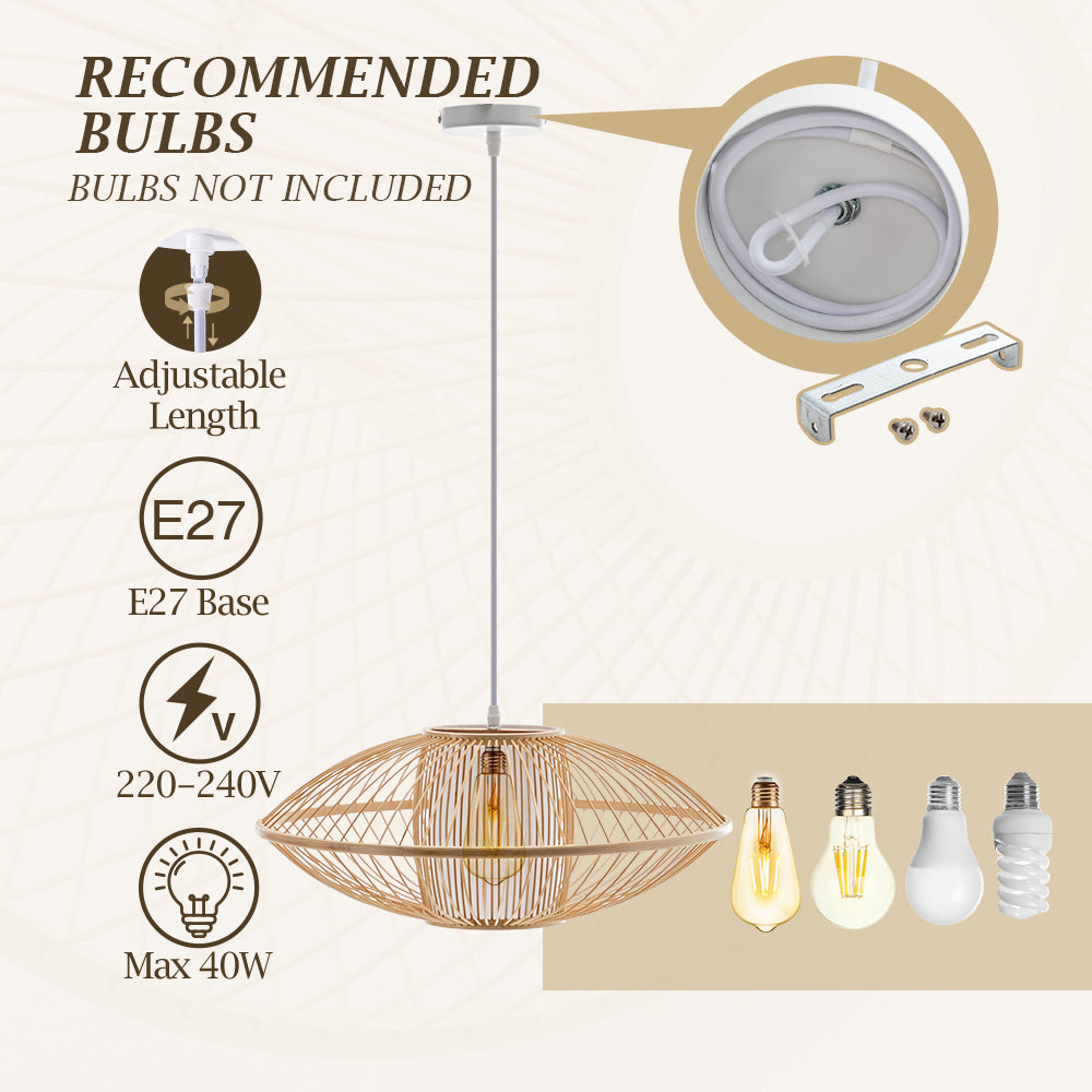 Tamsin Bamboo Pendant Light