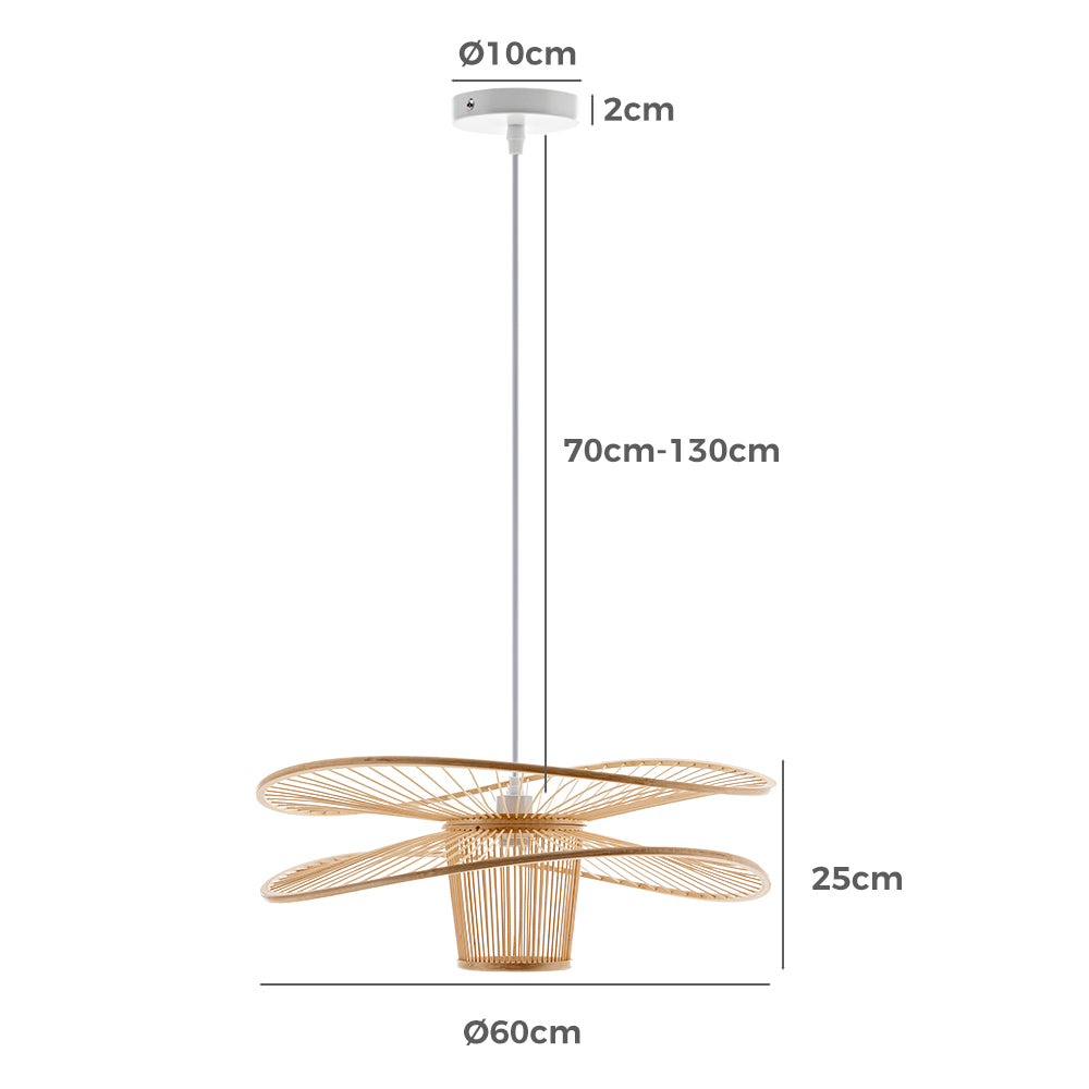 Ava Sofia Bamboo Pendant Light 60cm 80cm