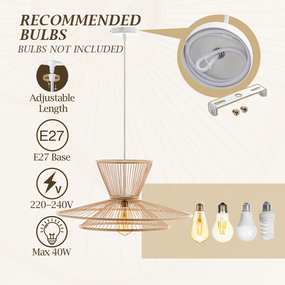 Effie Bamboo Pendant Light
