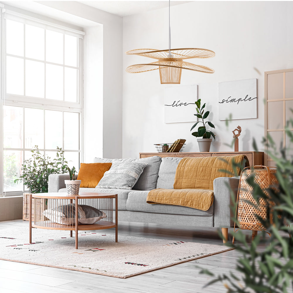 Ava Sofia Bamboo Pendant Light 60cm 80cm