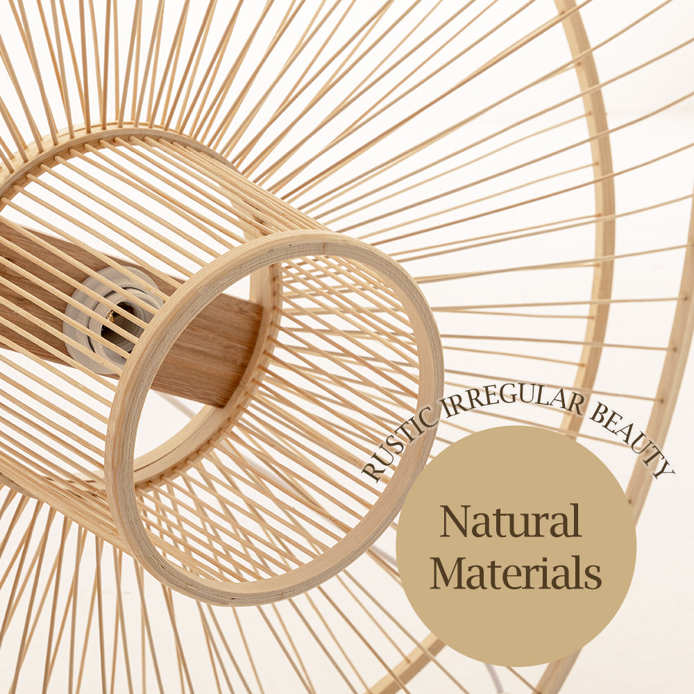 Ava Sofia Bamboo Pendant Light 60cm 80cm