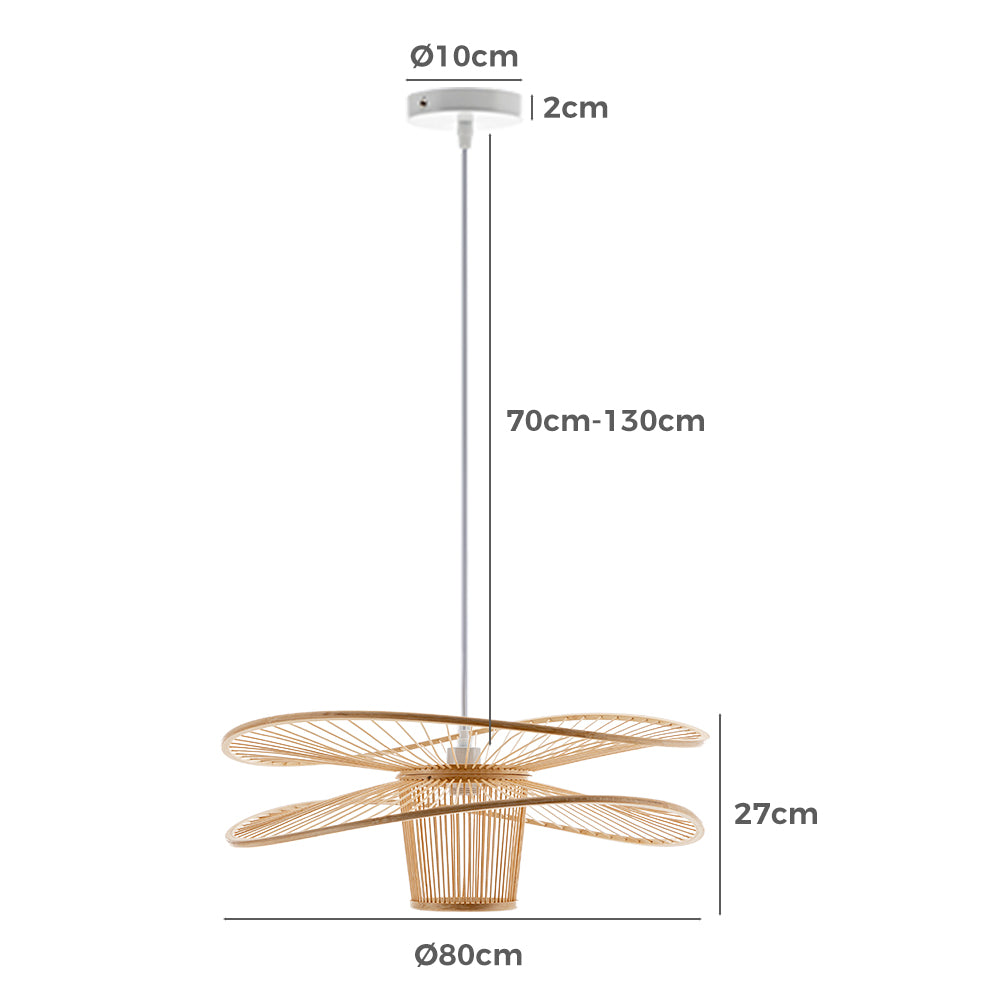 Ava Sofia Bamboo Pendant Light 60cm 80cm