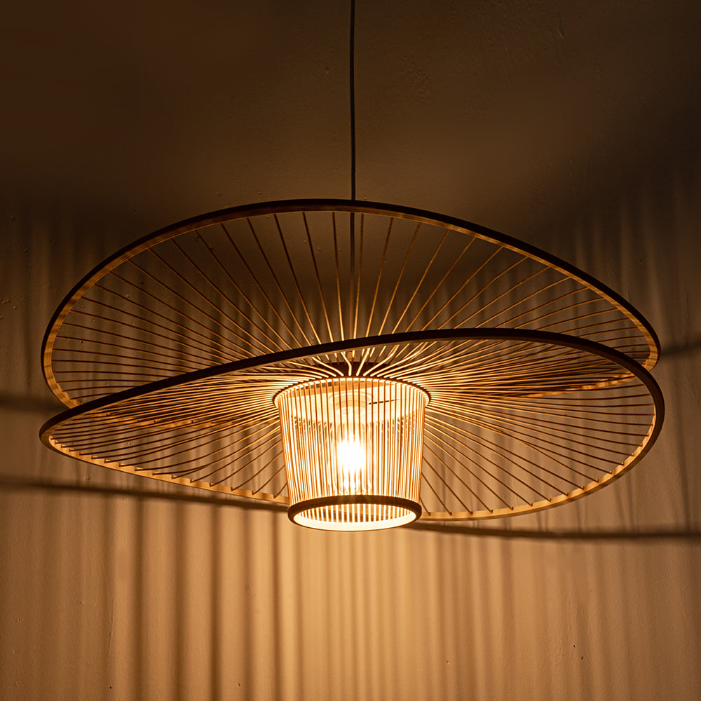 Ava Sofia Bamboo Pendant Light 60cm 80cm