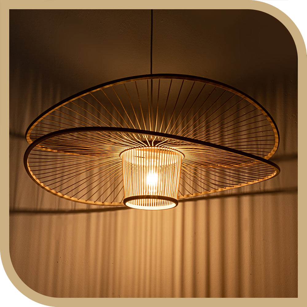 Ava Sofia Bamboo Pendant Light 60cm 80cm