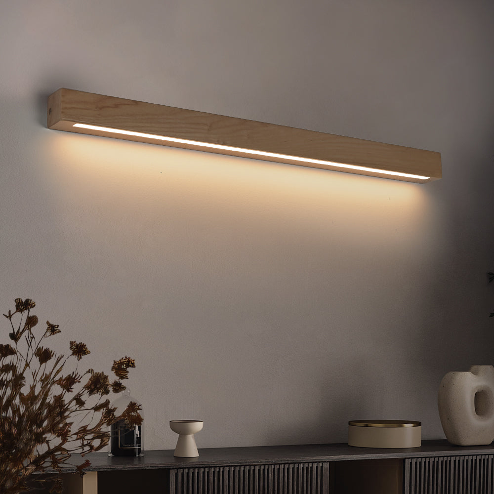 Theia Ash Wood LED Wall Light