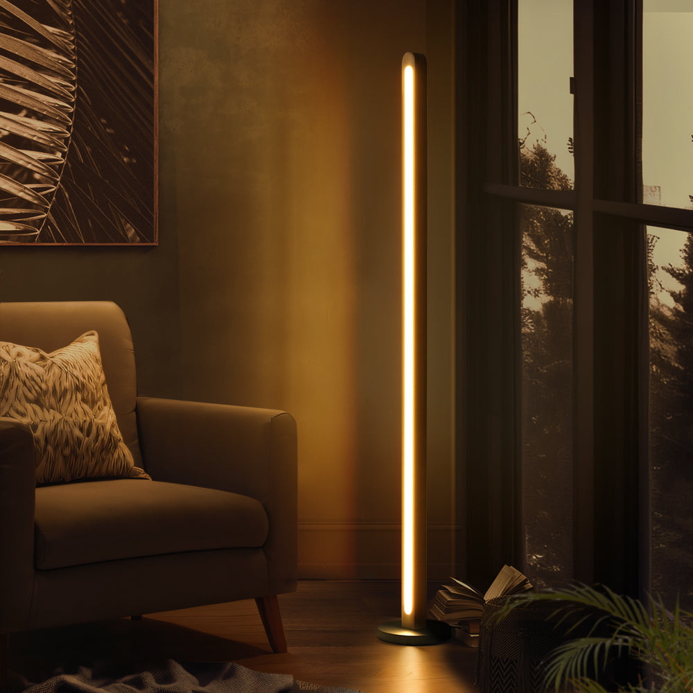 Zain Arched LED Floor Lamp 140cm