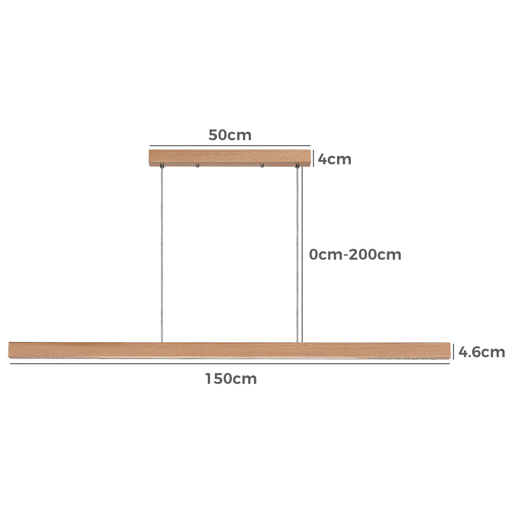 Rex Beech Wood LED Pendant Light