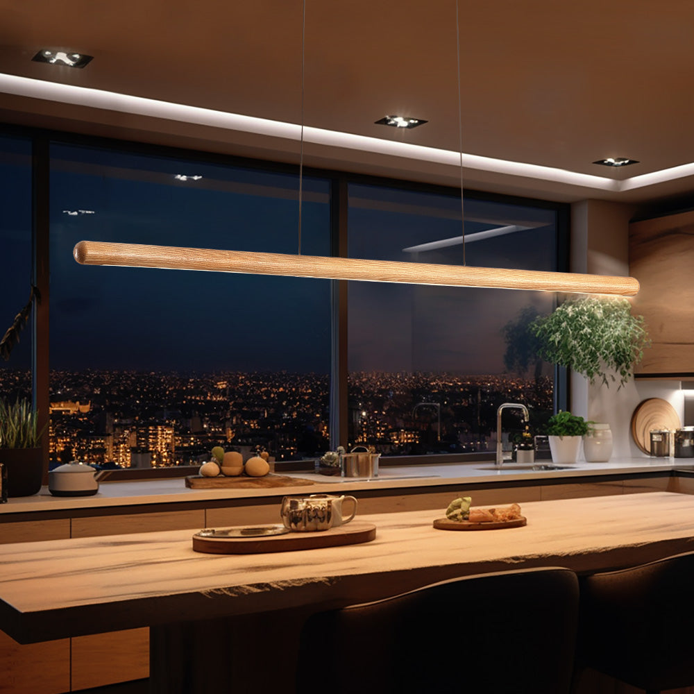 Galina Ash Wood LED Pendant Light