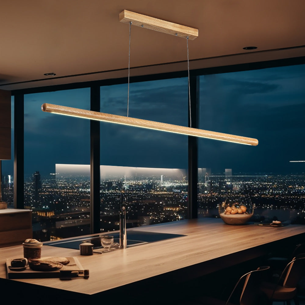 Galina Ash Wood LED Pendant Light