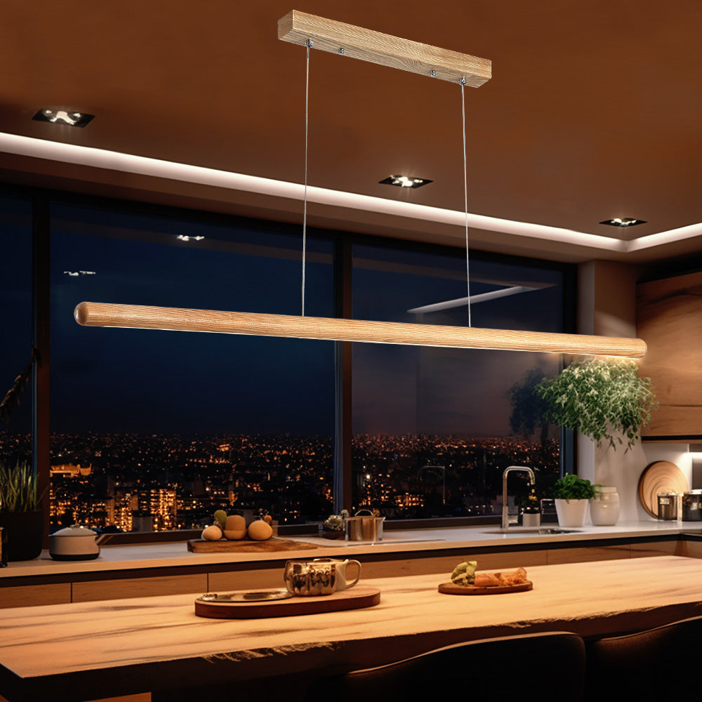 Galina Ash Wood LED Pendant Light