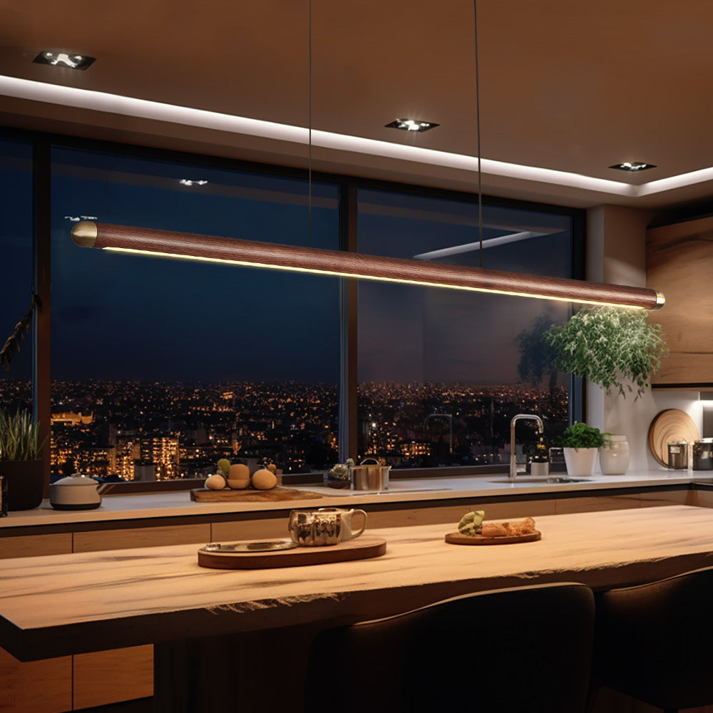Byron Walnut Wood Pendant Light