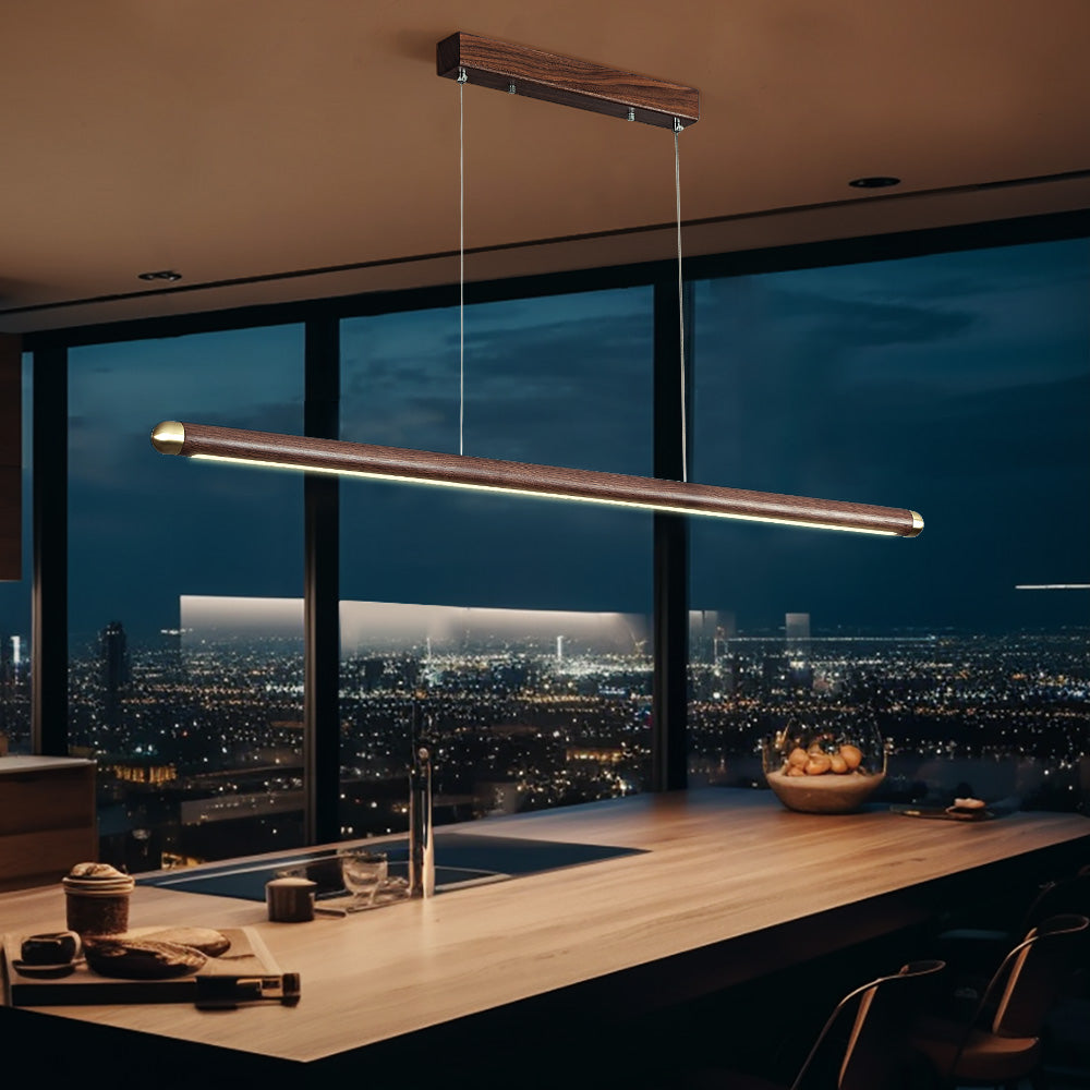Byron Walnut Wood Pendant Light