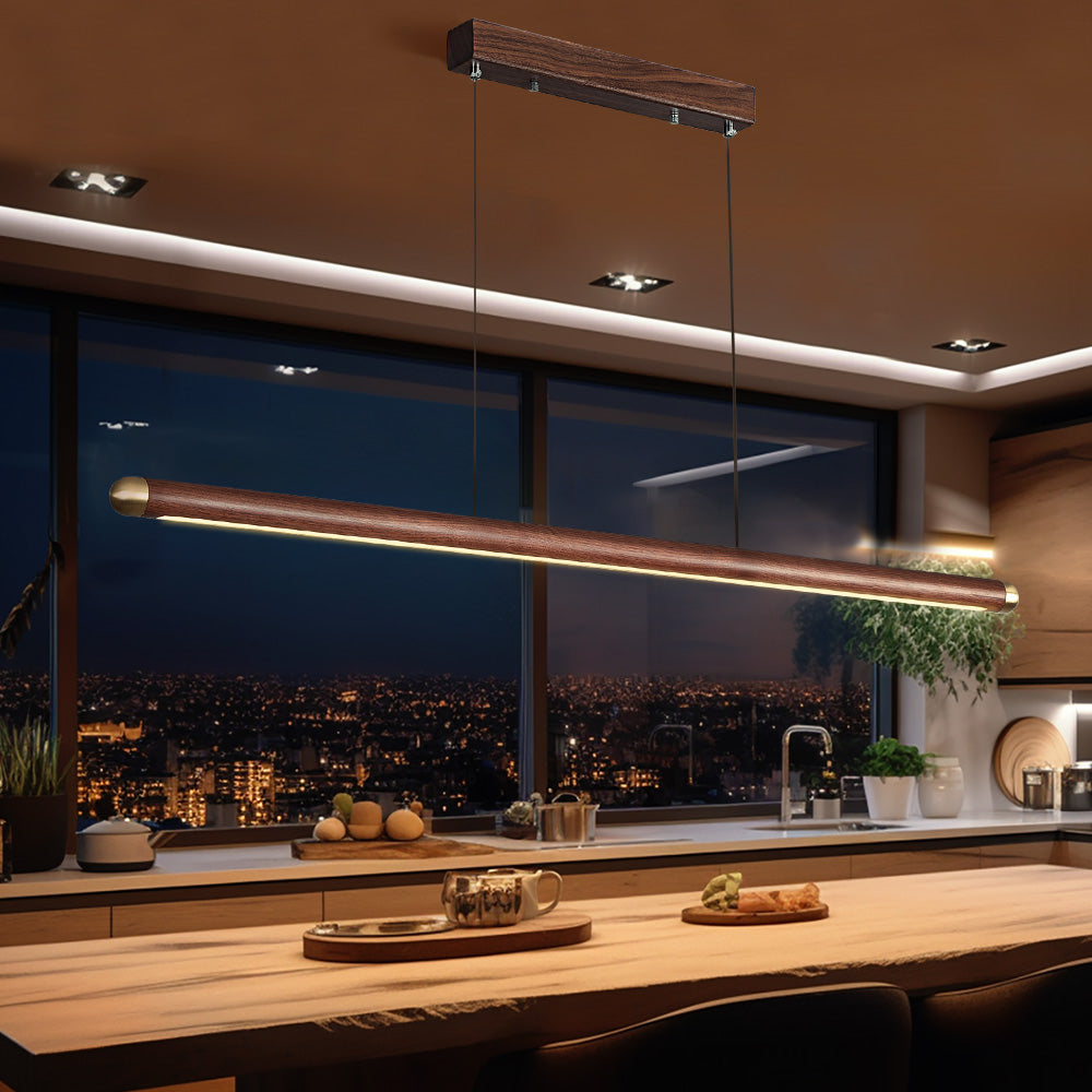 Byron Walnut Wood Pendant Light