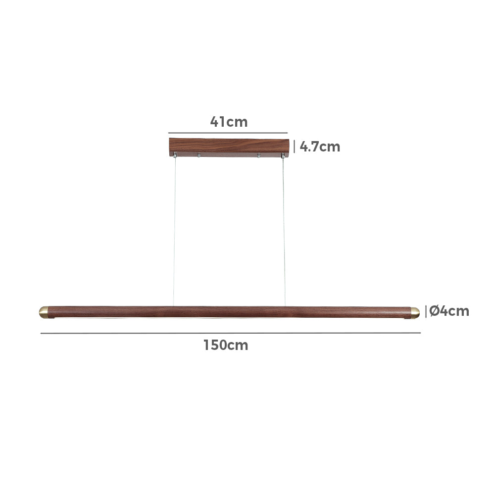 Byron Walnut Wood Pendant Light