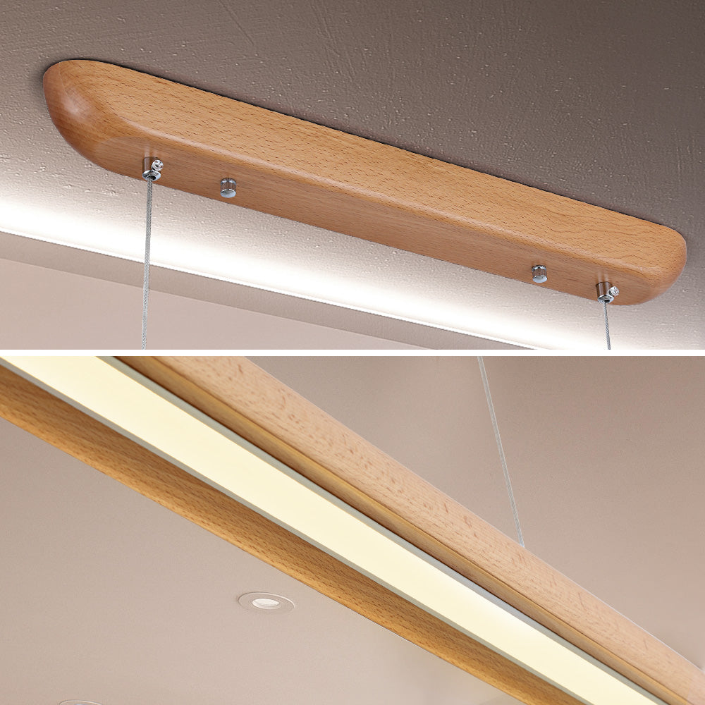 Eldrik Beech Wood Pendant Light