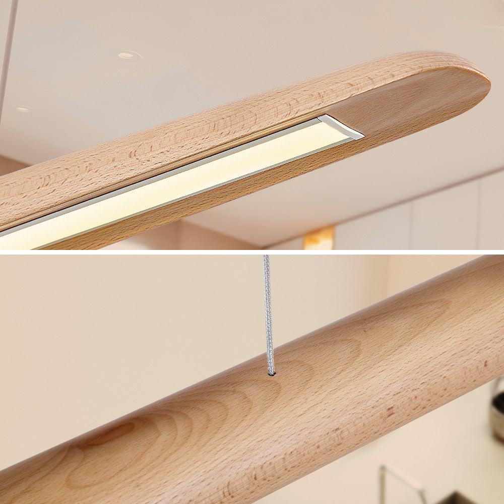 Eldrik Beech Wood Pendant Light