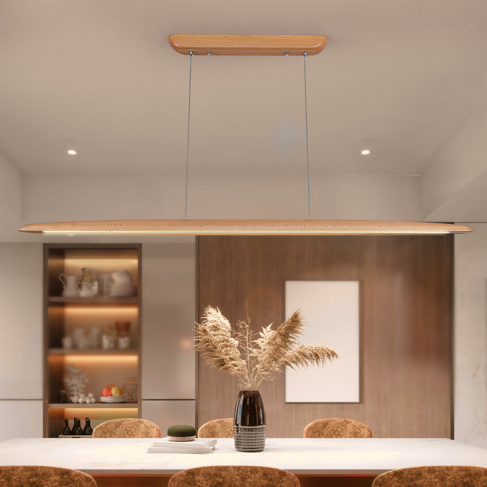 Eldrik Beech Wood Pendant Light