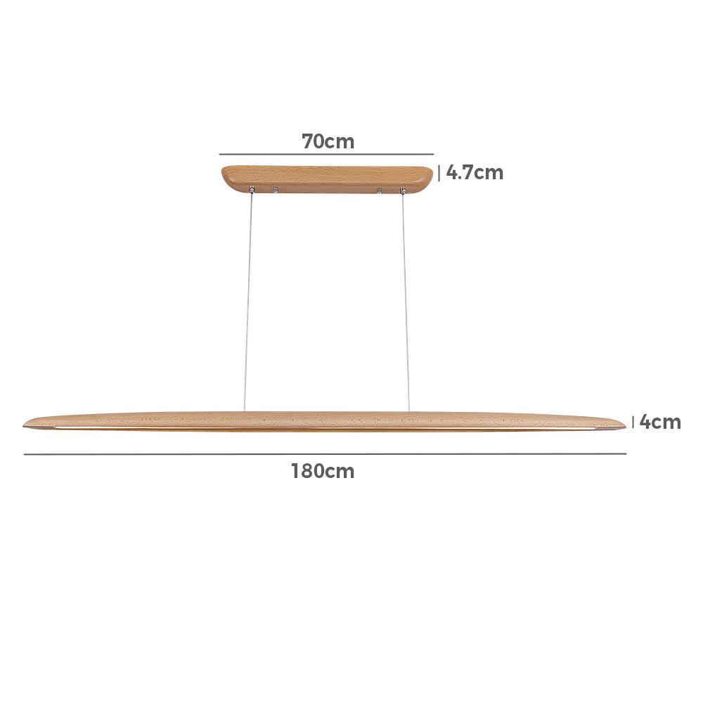 Eldrik Beech Wood Pendant Light