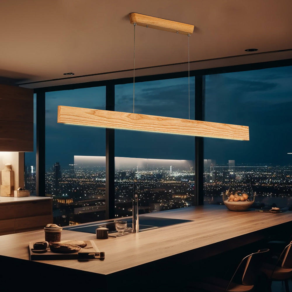 Fejo Ash Wood LED Pendant Light
