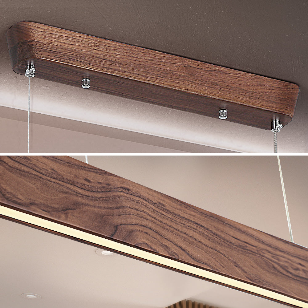 Galej Walnut Wood LED Pendant Light