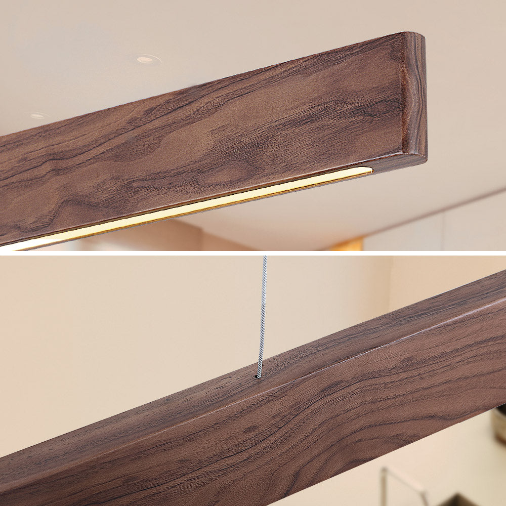 Galej Walnut Wood LED Pendant Light