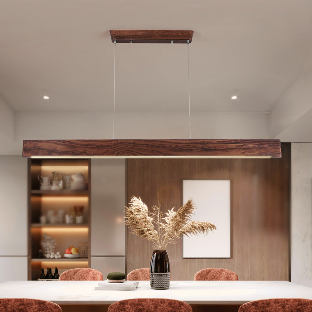 Galej Walnut Wood LED Pendant Light