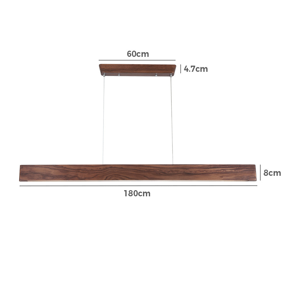 Galej Walnut Wood LED Pendant Light