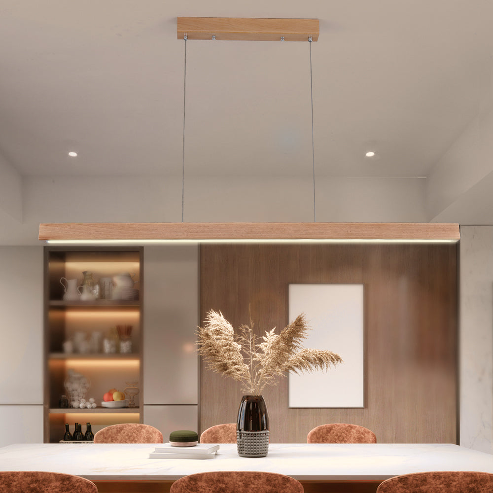 Caron Beech Wood LED Pendant Light