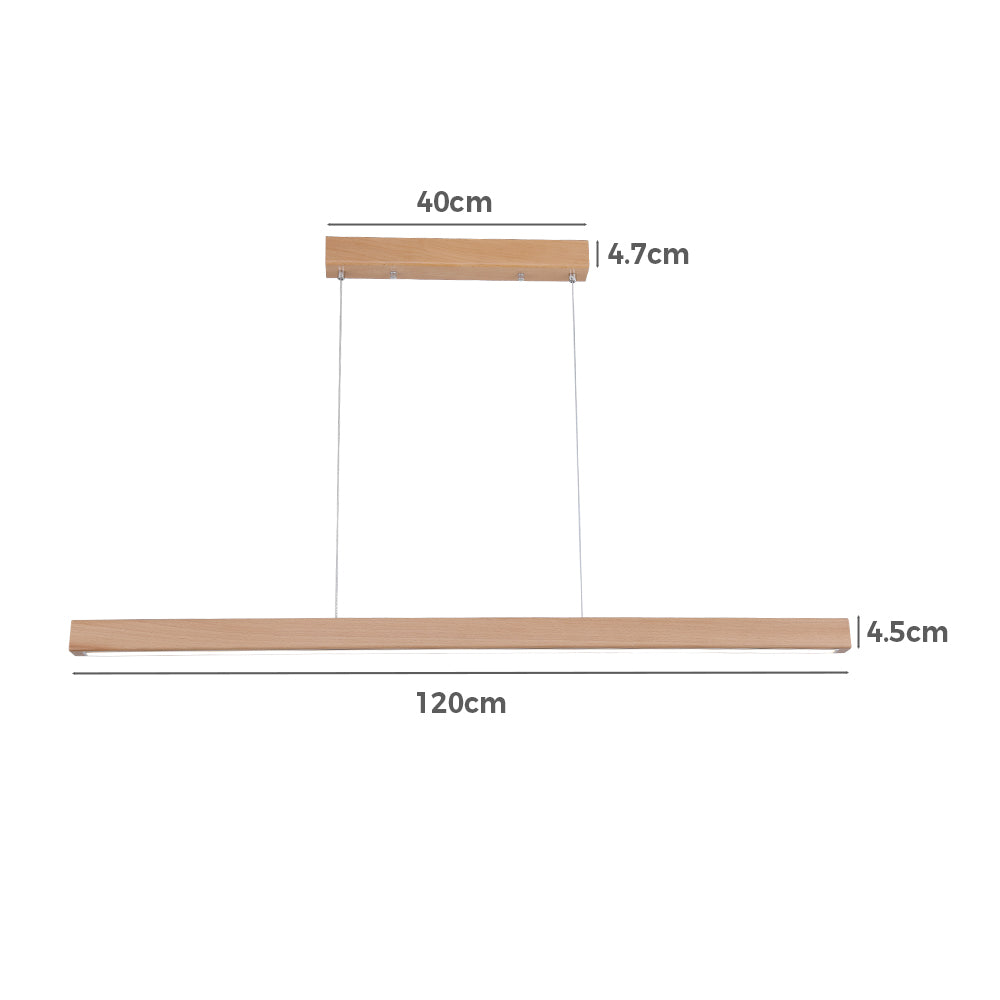 Caron Beech Wood LED Pendant Light