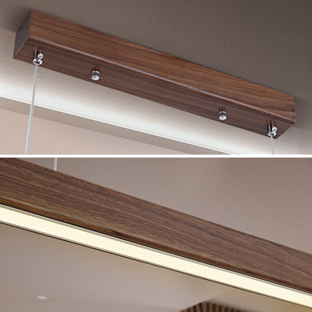 Twyla Walnut Wood Pendant Light