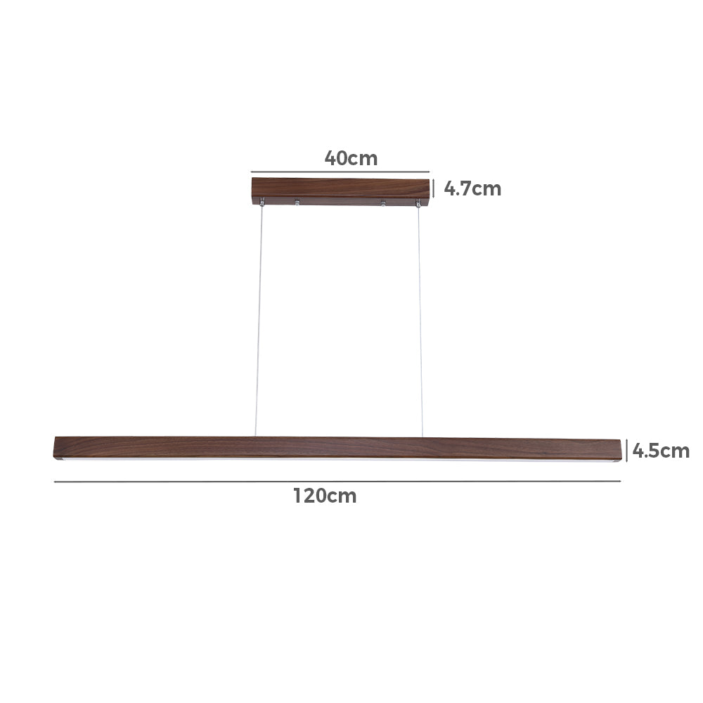 Twyla Walnut Wood Pendant Light