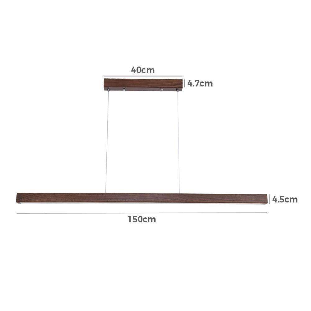 Twyla Walnut Wood Pendant Light