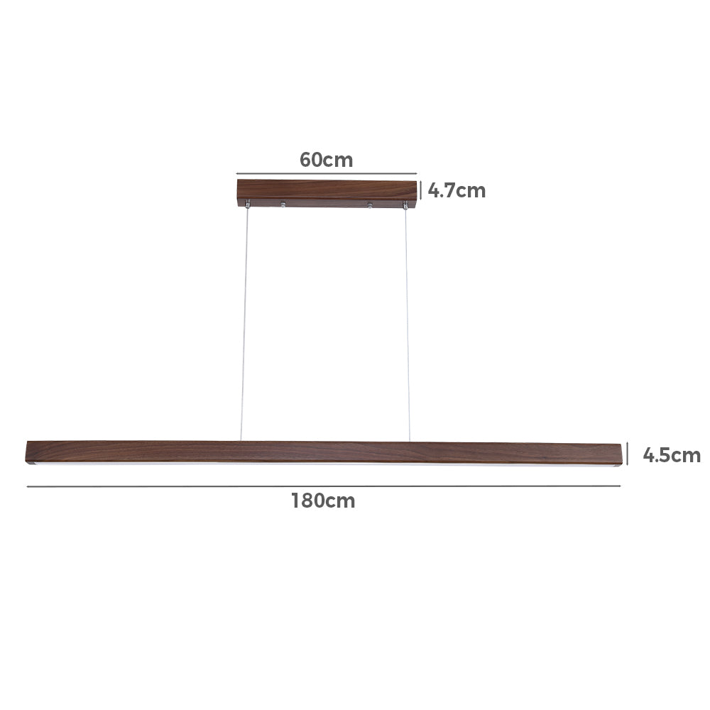 Twyla Walnut Wood Pendant Light