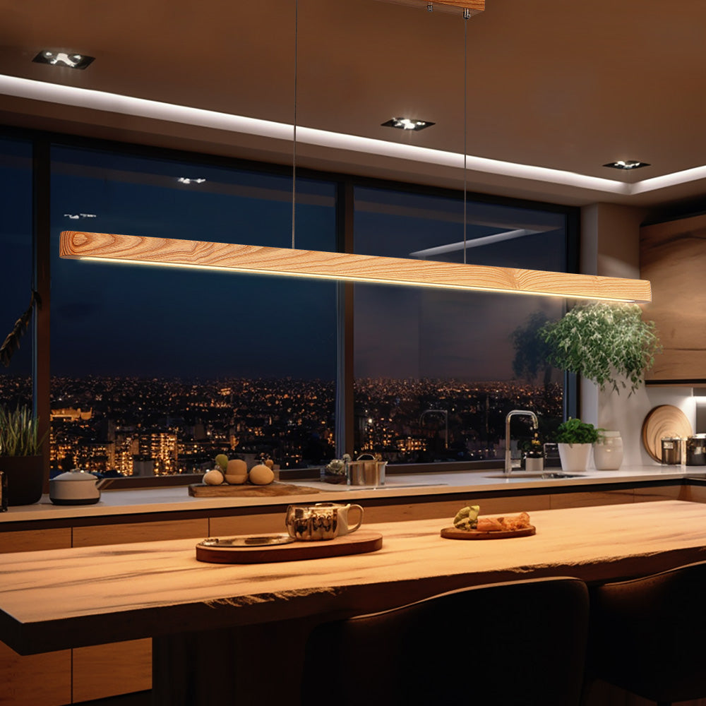 Fejo Ash Wood LED Pendant Light