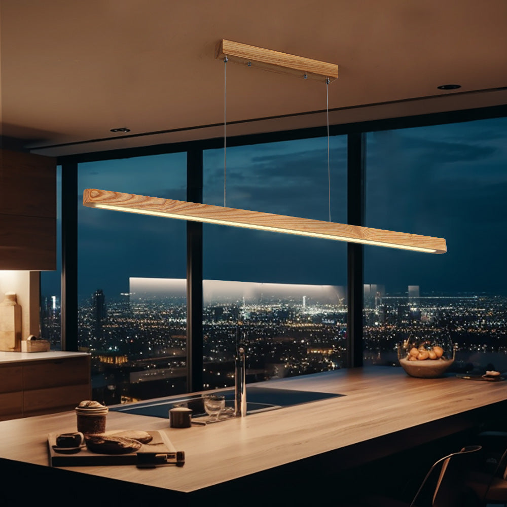 Fejo Ash Wood LED Pendant Light