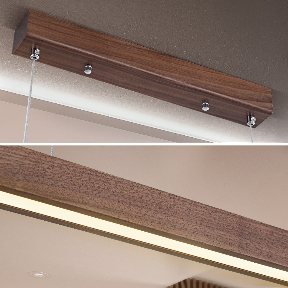 Galej Walnut Wood LED Pendant Light