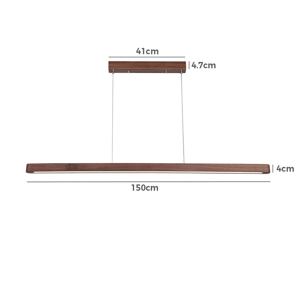 Galej Walnut Wood LED Pendant Light