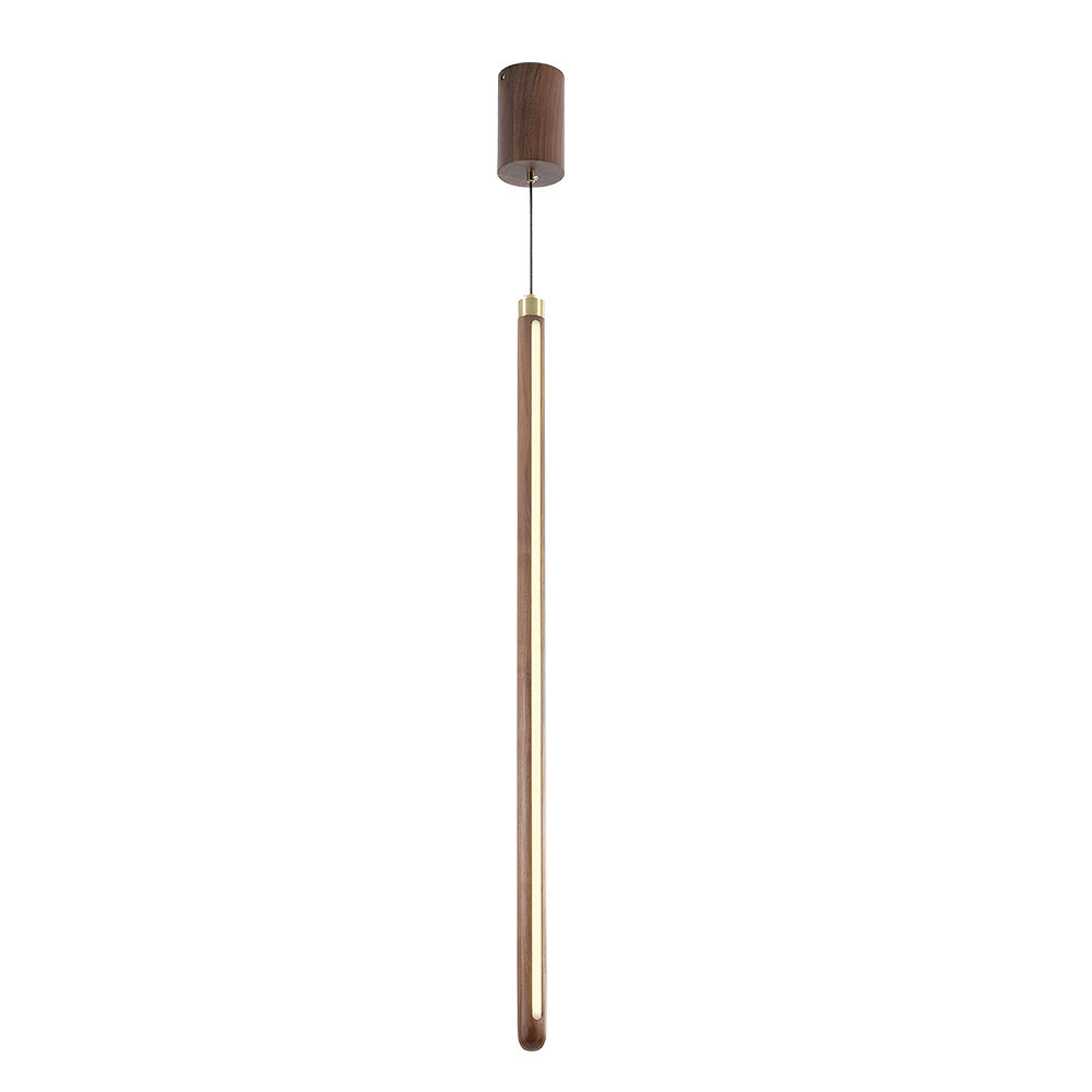 Last 2 Stocks! - Pan Walnut Wood Pendant Light