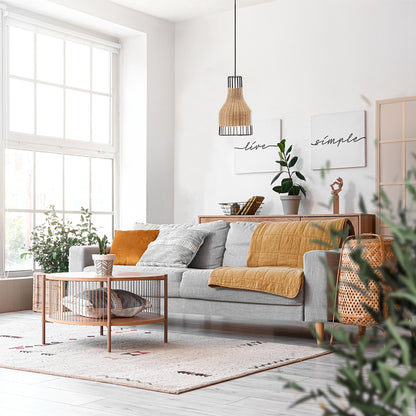 Zahraa Bamboo Pendant Light