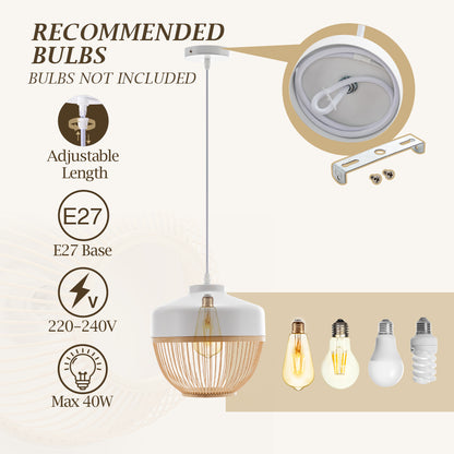 Iqra Bamboo Pendant Light