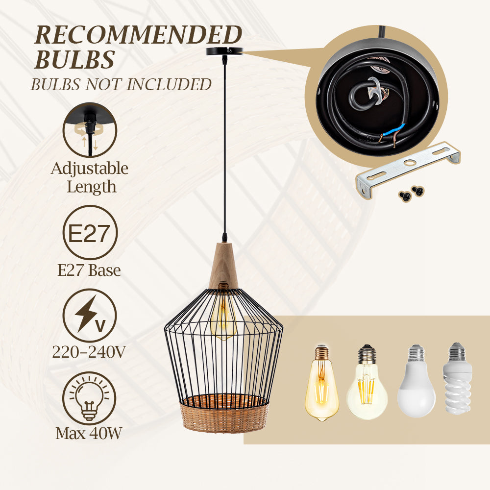 Helena Bamboo Pendant Light