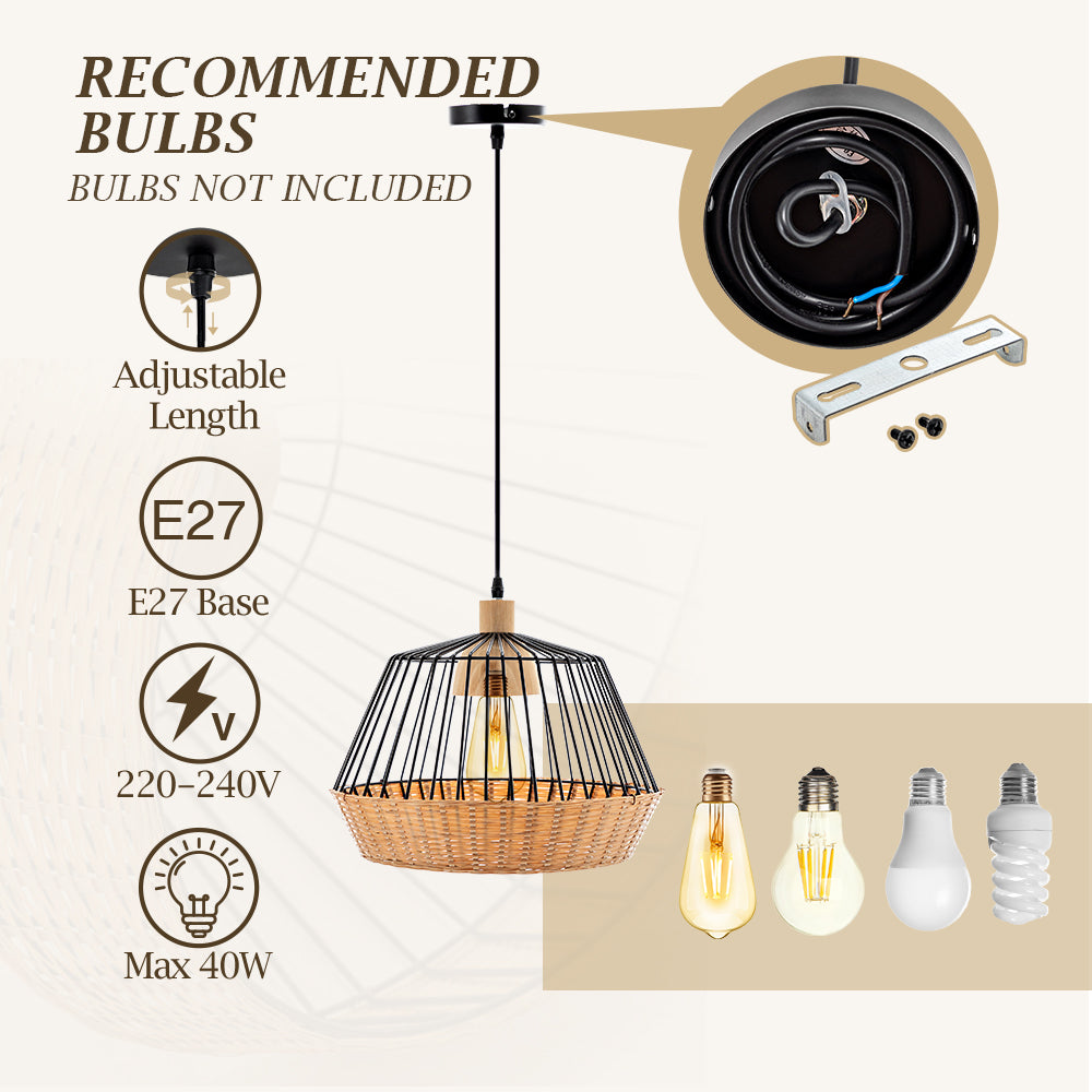Vinny Bamboo Pendant Light
