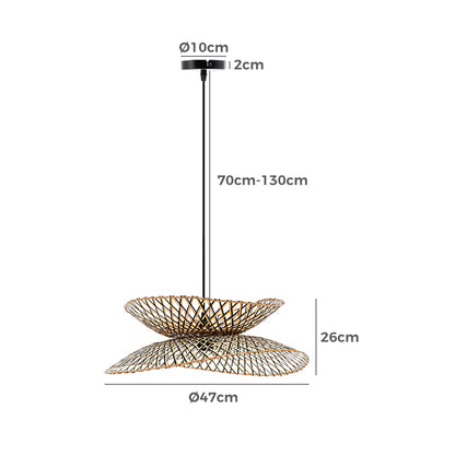 Nellie Bamboo Pendant Light 45cm 47cm