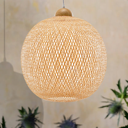 Lucy Handwoven Bamboo Pendant Light