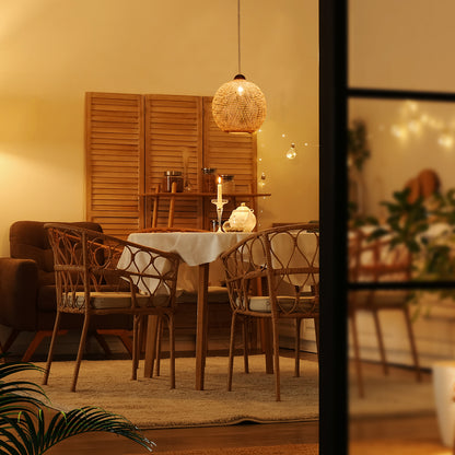 Lucy Handwoven Bamboo Pendant Light