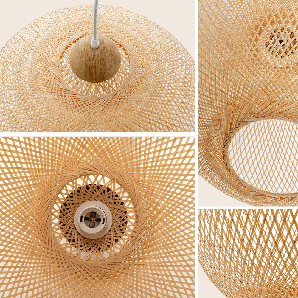 Lucy Handwoven Bamboo Pendant Light