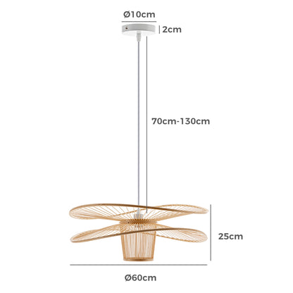 Ava Sofia Bamboo Pendant Light 60cm 80cm