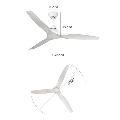 Evelina 52" DC Ceiling Fan with Remote Control