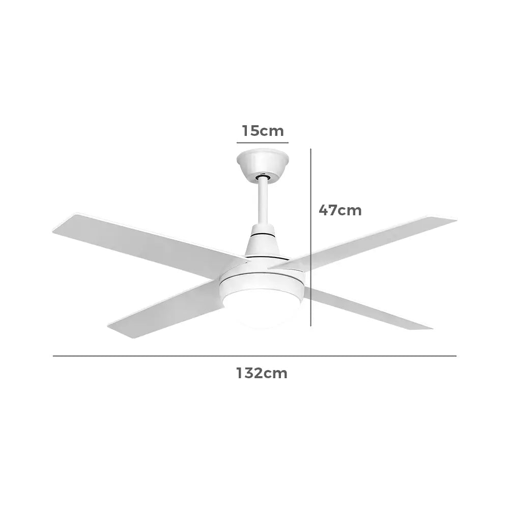 Yulian 52" DC Ceiling Fan with LED Light