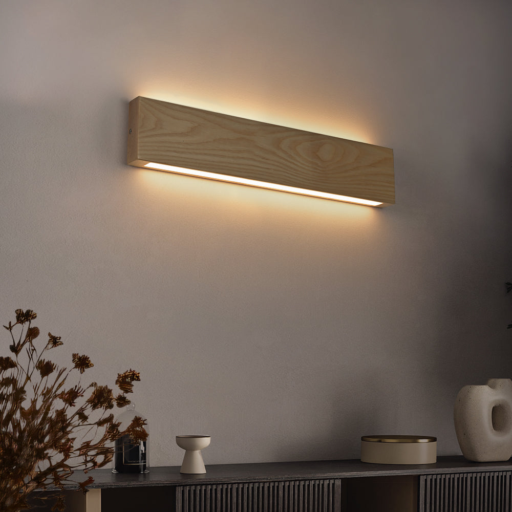 Dielli Ash Wood LED Up/Down Wall Light